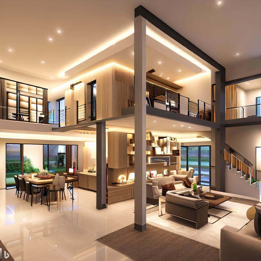 Modern Double Storey House Interior Design